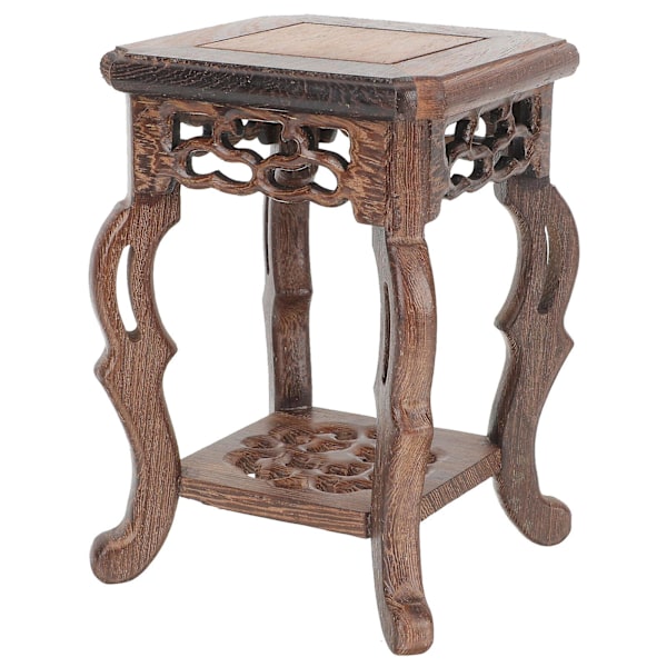Blomkruka Stativ Trä Växtstativ Hållare Blomkruka Ställ För Trädgård Patio Mörkröd 13.5X9CM Dark Red 13.5X9CM