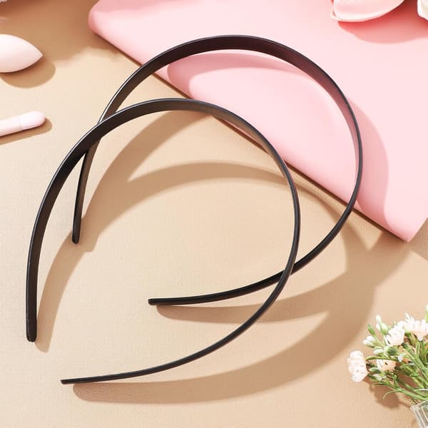 20 stk. sorte hårbøjler i plast til kvinder, robust design hårtilbehør, der holder håret tilbage, enkel og elegant stil til daglig brug