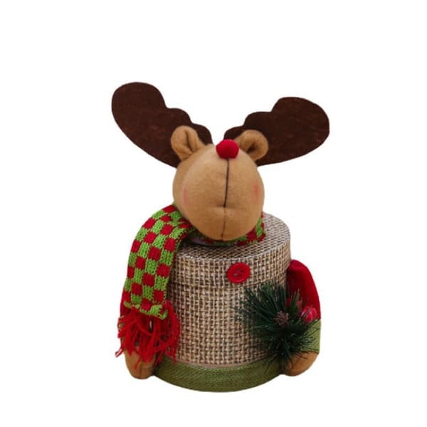 2-pack Christmas Candy Jar with Cute Doll Decor, Christmas Decoration, Gift Box