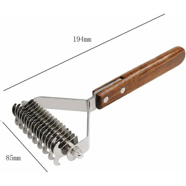 Coat King Undercoat Rake for Pets Dog Dematting Comb Pet Grooming Brush Tool Deshedding 17+9 Double-Sided Teeth Undercoat Rake (DUAL)