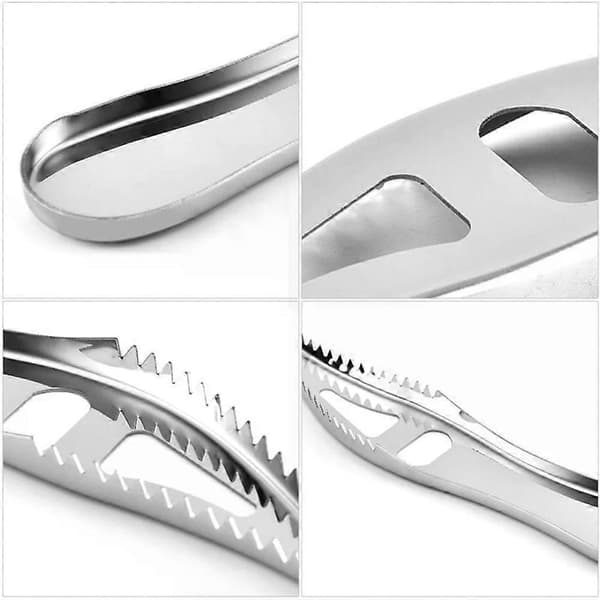 Stainless Steel Fish Scale Remover, Kitchen Tool for Removing Fish Scales, Fish Skin Cleaning Scraper