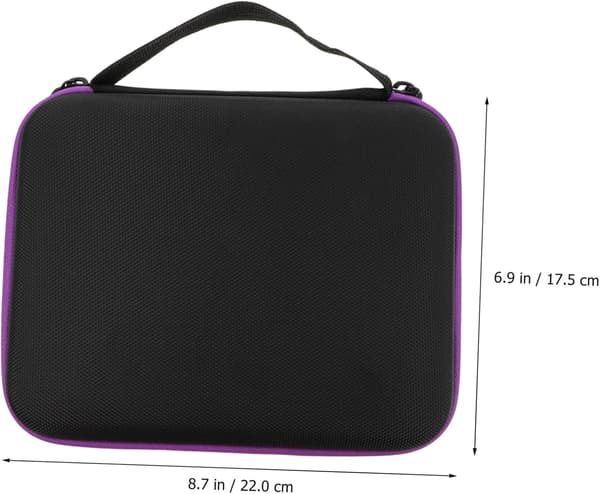 Essential Oil Portable Organizer 63 Compartments, 3ml Roller Bottle Storage Case for Travel