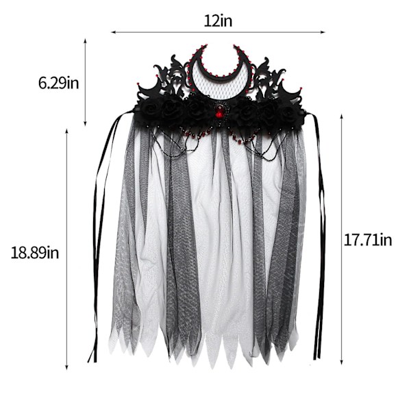Halloween Häxhatt Halloweenfest Häxhatt Cosplay Kostymtillbehör Festkläder Vikbar Häxhatt För Kvinnor Svart