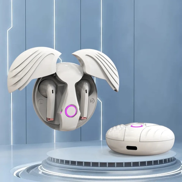 Trådlösa hörsnäckor, Bluetooth hörsnäckor med inbyggd mikrofon, pekkontroll, 40H speltid, IPX5 vattentäta trådlösa Bluetooth hörlurar, ultralätta
