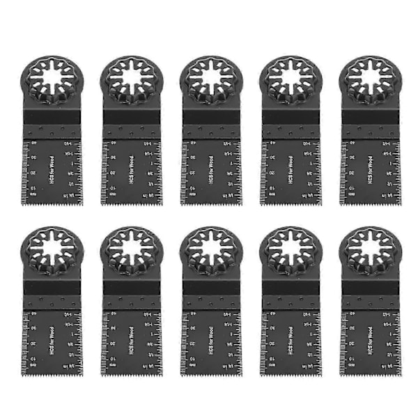 Oscillating Saw Blade 10 Pcs Multi-Tool Blades with Starlock Interface 34mm 40mm Cutting Depth