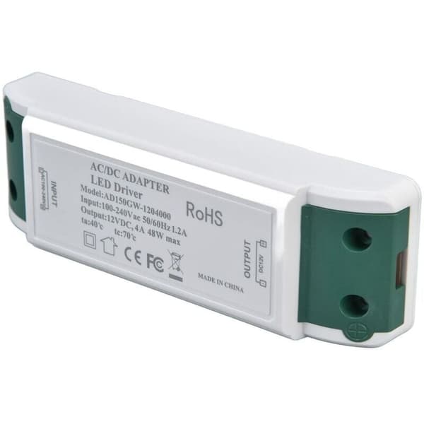 LED 48W LED-driver DC 12V 4A Adapteromformer LED-transformator Konstantspenningsdriver