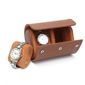 1/2/3Bit Klockbox Dammtät Klockförvaringslåda Mekanisk Klockförpackningslåda Samlingsgåva för Bröllopsfödelsedagspresent brun brown 1 brown 1