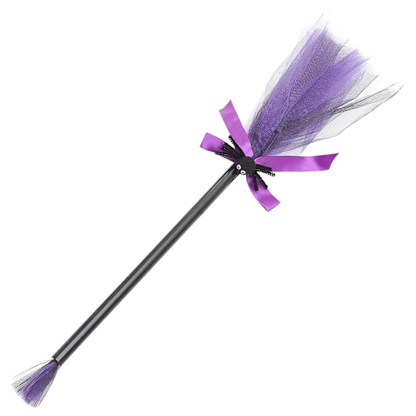 Kostymetilbehør for barn til Halloweenfest, Halloweenrekvisitter, kostymetilbehør for barn, Halloweenhekskost, lilla 80 x 20 cm Purple 80X20CM