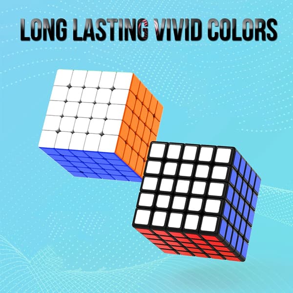 5x5x5 Speed Cube, 62mm Original Full Size Magic Cube Puzzle, Smooth Turning Professional Cube for Kids and Adults