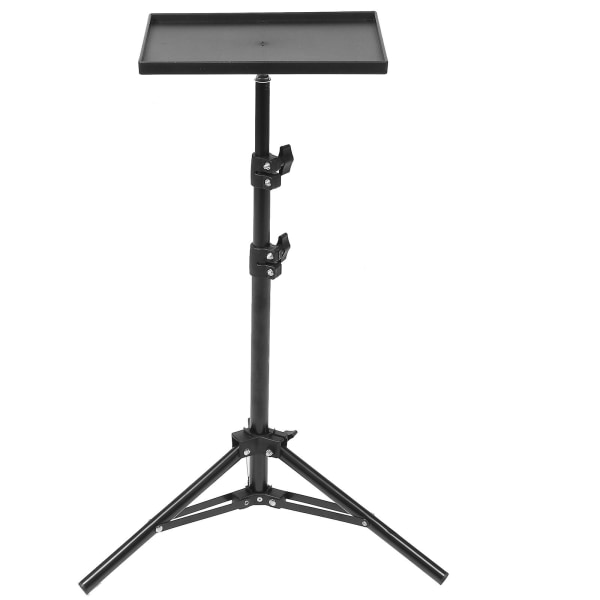 Projektorstativ Laptopstativ Projektorstativ Justerbar Bordsskiva Golvprojektorstativ Svart 120x37cm Black 120x37cm