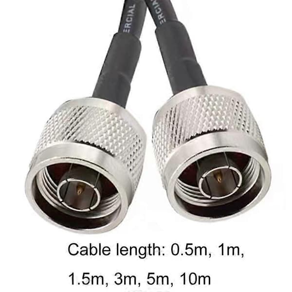 N Hann Til N Hann RG58 Koaksial Adapterkabel, Kabellengde: 10m