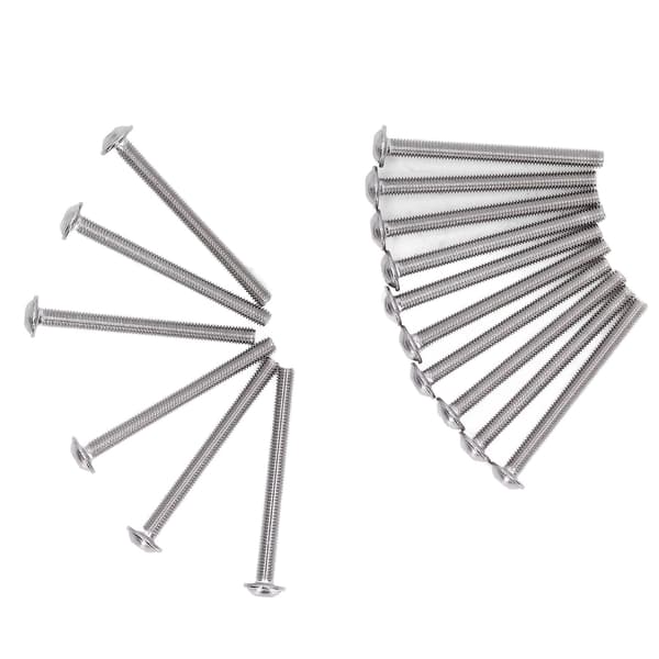 Flanged Bolts Flanged Button Head Screws Kit, 50pcs A2-70 Stainless Steel Socket Head Bolts M3x30mm