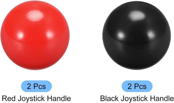 4 kpl ohjaussauvan kahvan yläpallo M6 punainen/musta helppo asentaa Blue