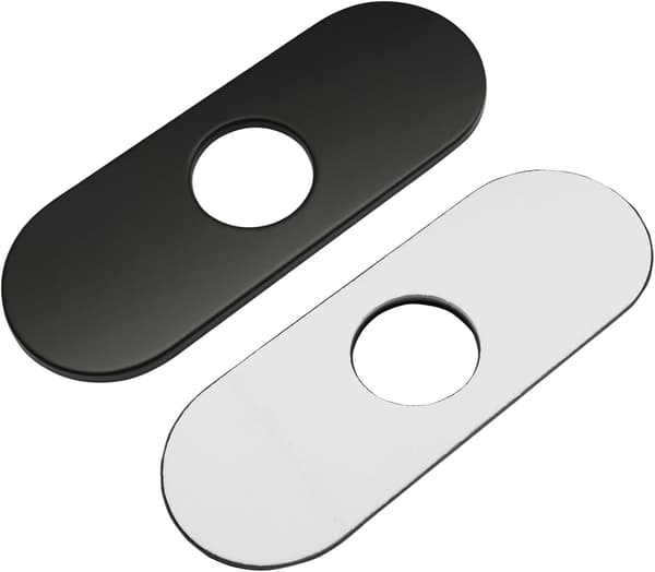 6 tommer armatur dækplade sort sort 6 tommer Matte Black