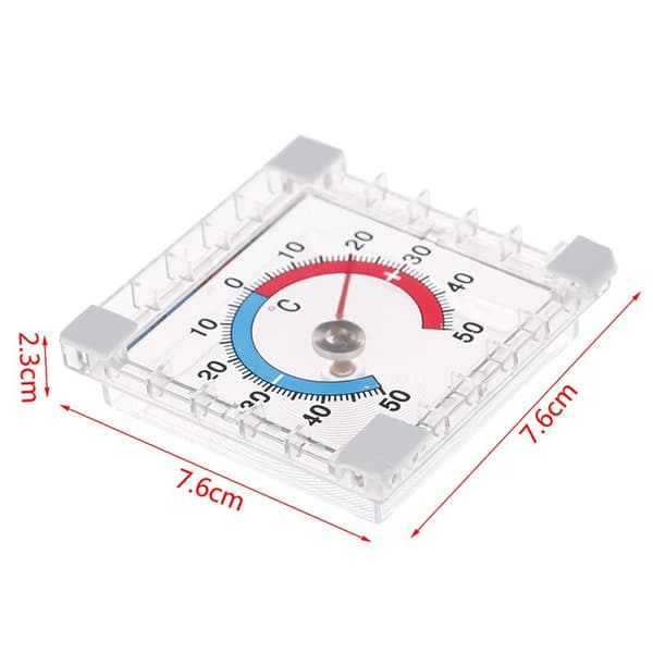 1 stk. indendørs/udendørs termometer med farvekodet display