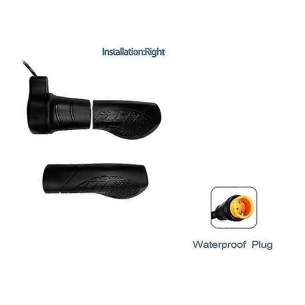 20x Half-Twist Throttle with Speed Control Twist Buckle Lithium Conversion Electric Bicycle Throttle Handle Waterproof Connector [Db]