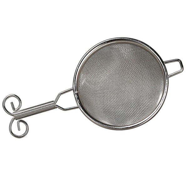 Teinfuser i rostfritt stål, fint nät, handgjord tefunnel med handtag för te (silver)Silver14.5*7.5*3.5cm Silver 14.5*7.5*3.5cm