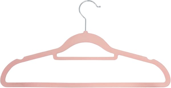 20-pack Sammetshängare Rosa Pink