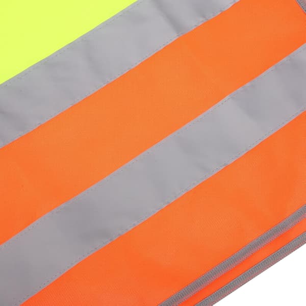 Reflekterende sikkerhetsvest i polyester med høy synlighet for gutter og jenter, pustende utendørsvest