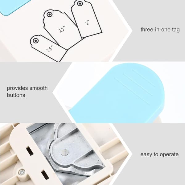 Label Shape Punch Embossing Machine for Scrapbooking Supplies 3.8 cm to 6.4 cm Label Width