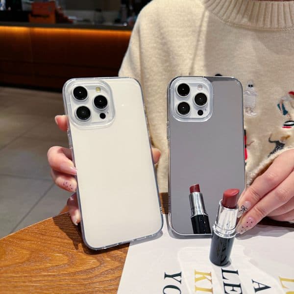 Compatible with Apple's Drop-Resistant Feather Yarn + PC Protective Phone Case, Durable Protective Cover Water Waves IP 16 PLUS Water Ripples IP 16 PLUS Vattenkrusningar IP 16 PLUS