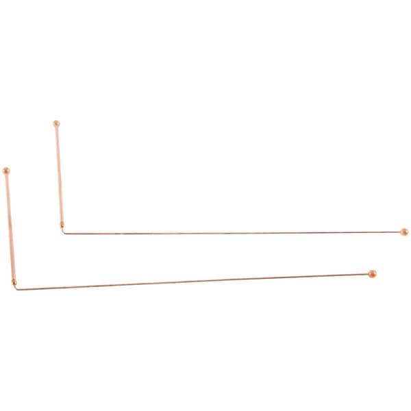 Copper Dowsing Rod - 99.9% Pure Copper 2 Pcs Dowsing Rods Energy Water Detector