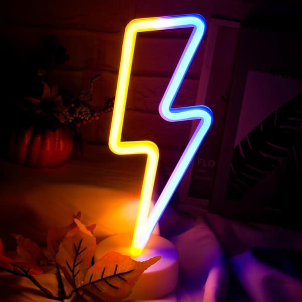 3 stk. lyn-neon til bryllupsfest (farver) Multi Colors