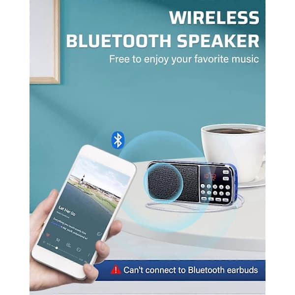 Højttaler, USB Bærbare Computerhøjttalere Mini Soundbar med 3D Surround Stereo til Notebook, PC, Laptop, Desktop - Plug and Play