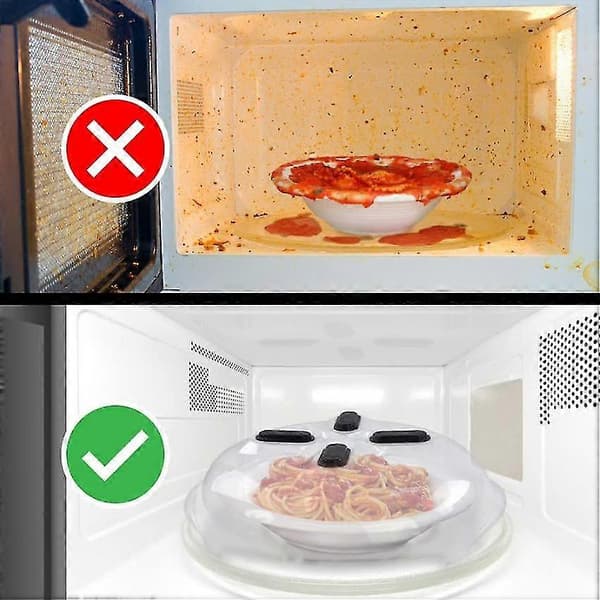 2-pack Mikrovågsugn Hover Anti-stänk Magnetiskt Matlock Mikrovågsugn Stänkskydd