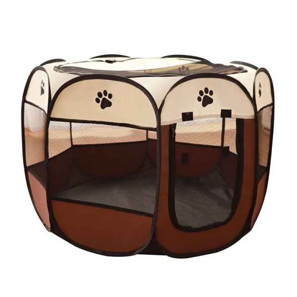 LEIFUSI Hundbur med vikbart husdjursstängsel Kattbur kan användas hemma eller utomhus, ge husdjuret en kam och klippare (kaffe)