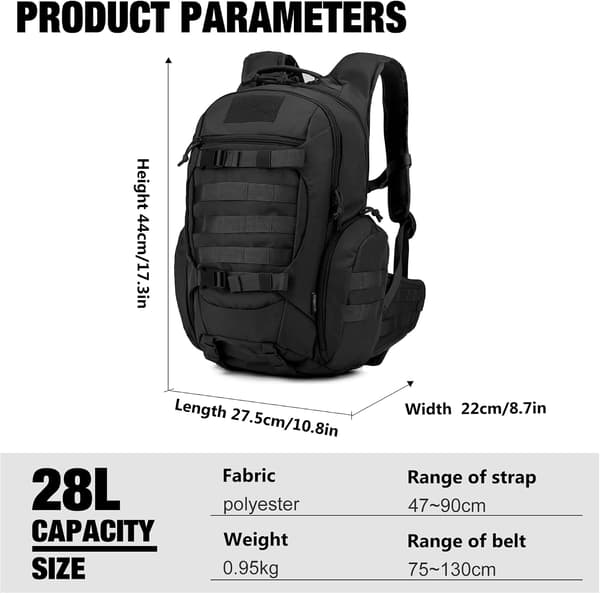 28L Backpack Hiking Backpack Small Backpacks Tactical Backpack