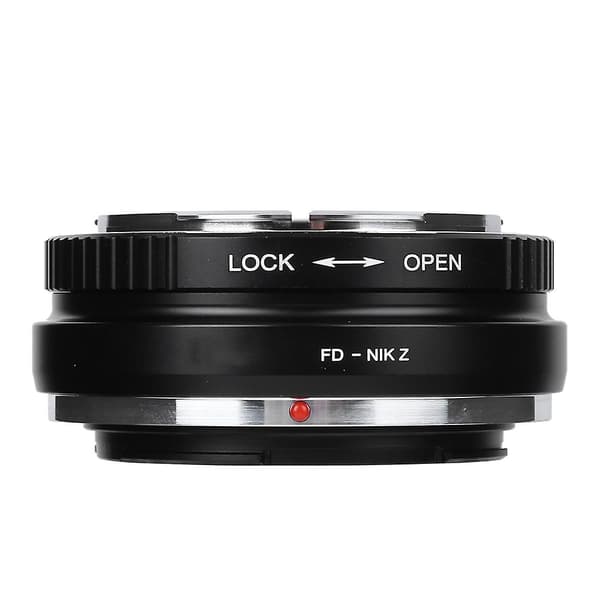 FD til Z-fatning objektivadapterring for Canon FD-objektiv til Nikon Z-kamera - aluminiumslegering [DB]
