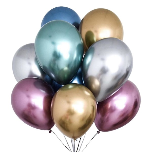 40 st metalltrim Nyårsballonger Matt ballong 18 tum ballongtillbehör Festdekoration40*40cm 40*40cm