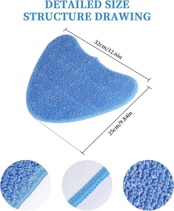 Erstatningsputer for mikrofiber dampmopp, kompatible med VAX damprenser moppputer S85-CM, S86-SF-P, S86-SF-T, S86-SF-C 3-pakning