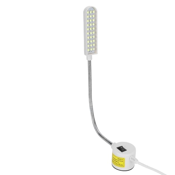 Sewing LED Sewing Machine Light 30 Beads Gooseneck Work Lamp with Magnetic Base EU Plug AC110‑250V