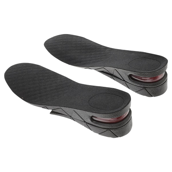 5 cm Miesten Sisäpohjat Kengille Kenkien Pohjat Nostajat Sisäpohjat 5 cm Korkeus 2-kerroksinen Säädettävät Miesten Näkymätön Pu Black