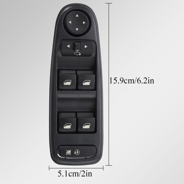 Vindusheisbryter, vinduspanelkontroll 6554.YH for Citroën C4 Grand Picasso 2004-2014, 6554YH, venstre side