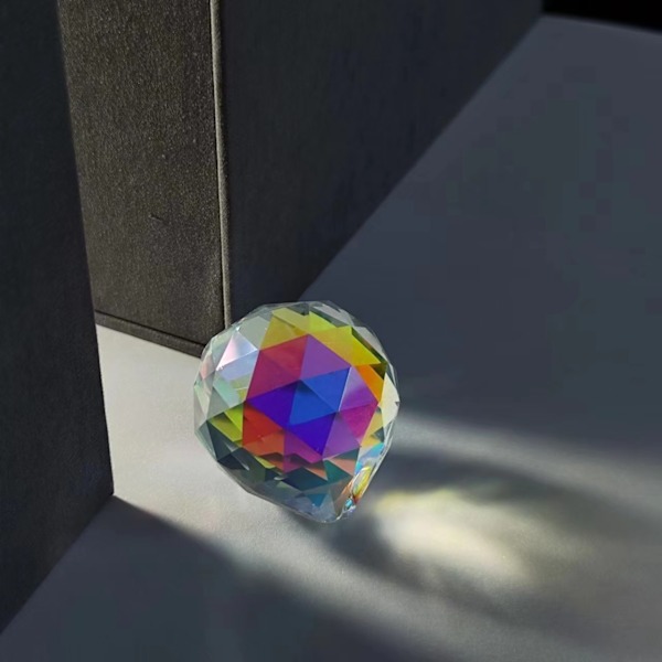 Glas Kristallprisma Boll Hängande Solfångare Regnbågsmakare Hängande Kristallboll Prisma Hängande för Fönster - 4 st