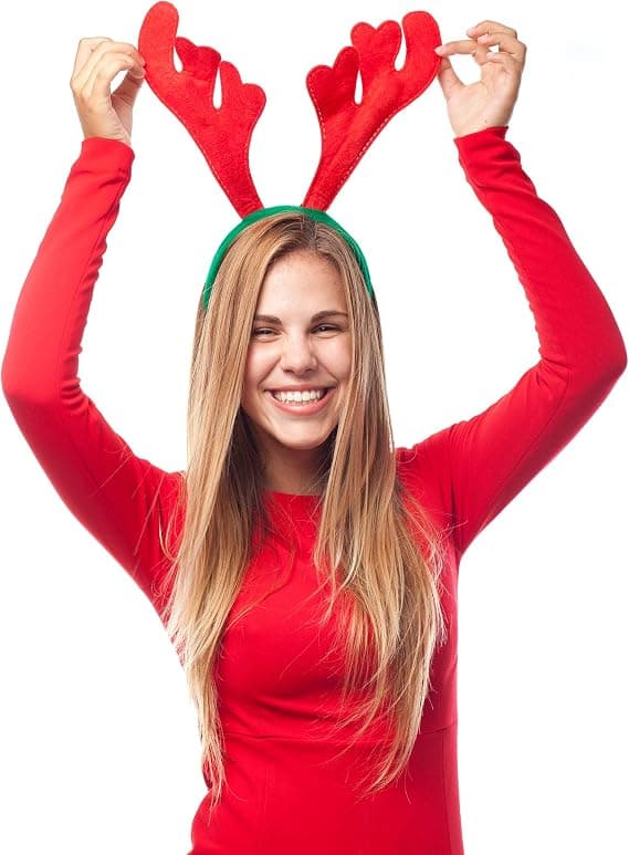 12 st Renhorn-hårband Julparty Festkläder Nyhetstillbehör