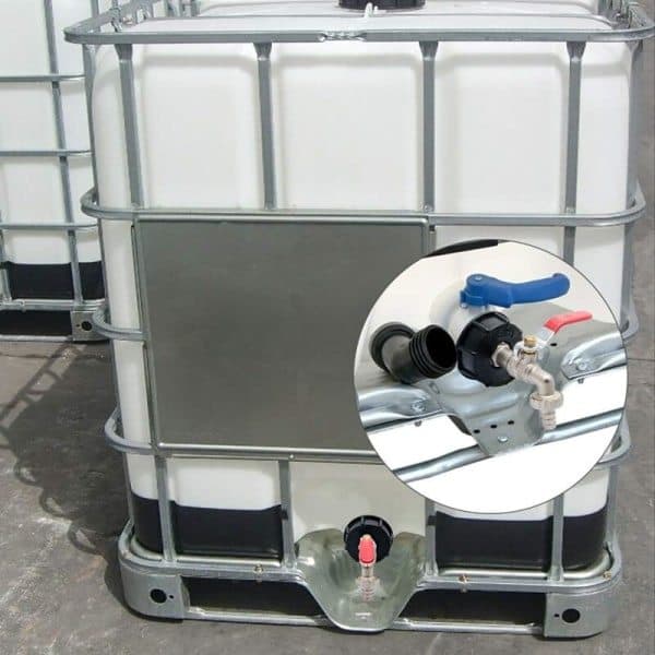 IBC Tank Adapter S60X6 Erstatningsventilforbindelse 1/2  \" Slange-FQ-