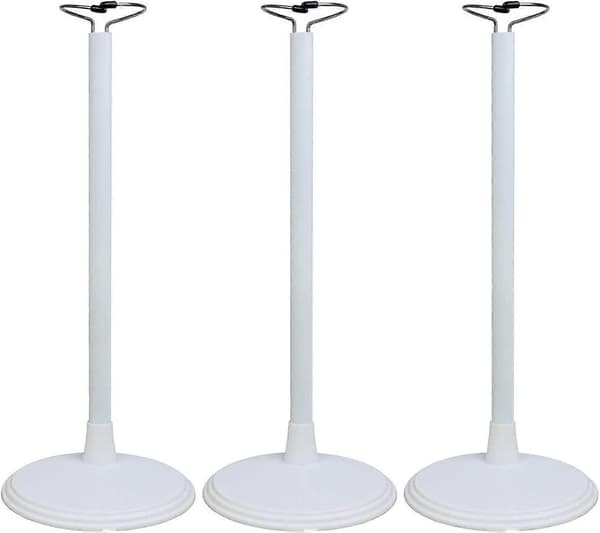 3-pak Justerbart dukkestativ til 35-46 cm babydukker Displayholder