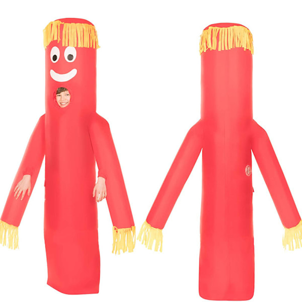 Oppblåsbar Tube Man-kostyme, Tube Man-kostyme for voksne, Oppblåsbar Wacky Tube Man-kostyme, Oppblåsbar mann-kostyme