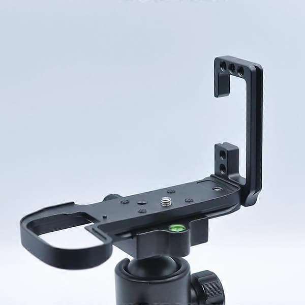 Quick Release L-Plate Bracket Holder Hand Grip for R5 R6 Camera for Tripod Ball Head, Black