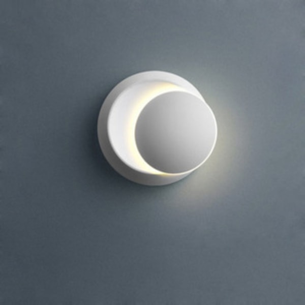 Vit LED Vägglampa Modern Inomhusvägglampa Justerbar Rotationsbar 350 Graders Belysningsriktning Belysningsarmaturer för Vardagsrum