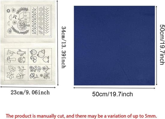 Embroidery Kit for Adults - Pre-printed Embroidery Kit - Stitch Guide Kit - Includes All Necessary Embroidery Tools - Suitable for Adults and DIY