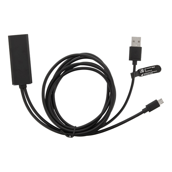 Ethernetadapter för casting-enhet 1m 100 Mbps USB-A+USB MicroB Svart