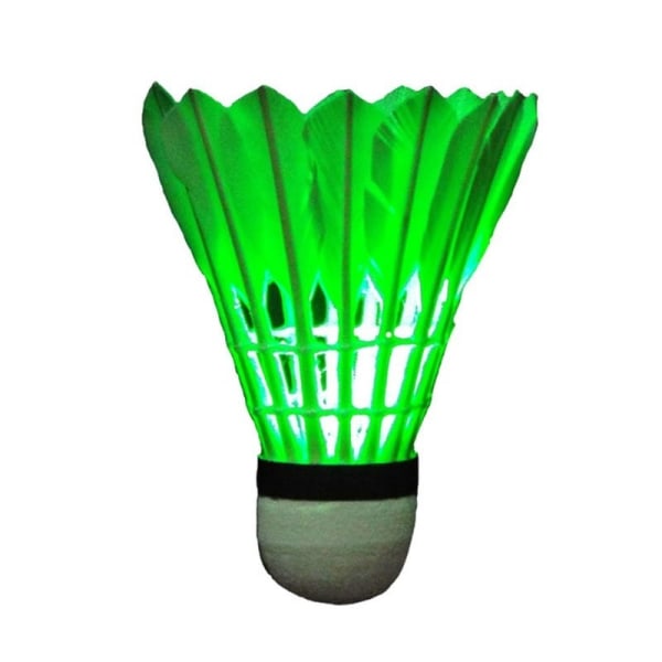 LED Badminton Shuttlecocks Dark Night Glow Lighting for utendørs og innendørs sportsaktiviteter (Feather_4pcs)