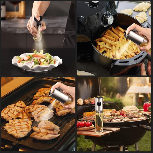 Oljeflaske for matlaging, olivenoljespray, til salat, grilling, kjøkkenbaking, steking