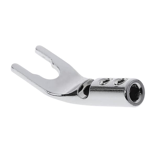 Speaker Cable Spade Connector Copper/Rhodium Plated Plug Audio Jack Connector Y Plug Spade Connector for DIY Speaker Cable