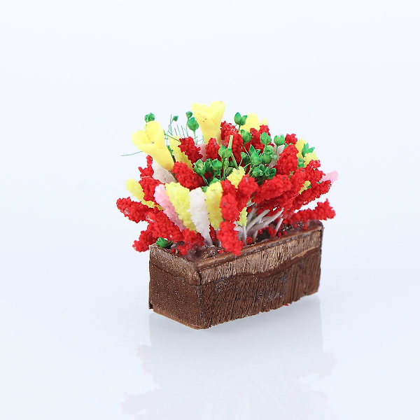 Hage Ornament Simulering Potteplanter Leireblomster For Minihus Dekorasjon 2.8X2cm 2.8X2cm